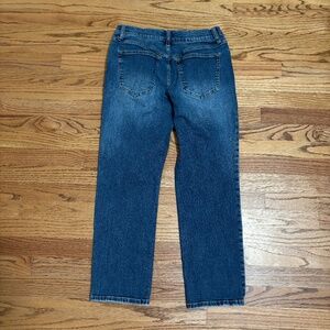 Oliver Logan Mid Rise Relaxed Dark Aged Vintage Jeans